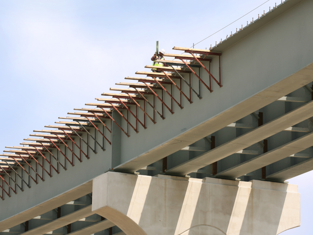 high-rise construction site with cranes