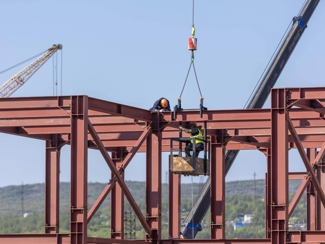 Engineering building heavy duty steel construction